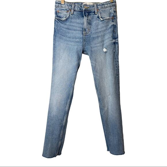 Zara The HW Slim jeans distressed size 2 - Picture 1 of 5